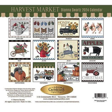 Dianna Swartz 2024 Calendar - The Fox Decor
